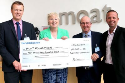 £10K Donation to Moat Foundation from the Window Company (Contracts)